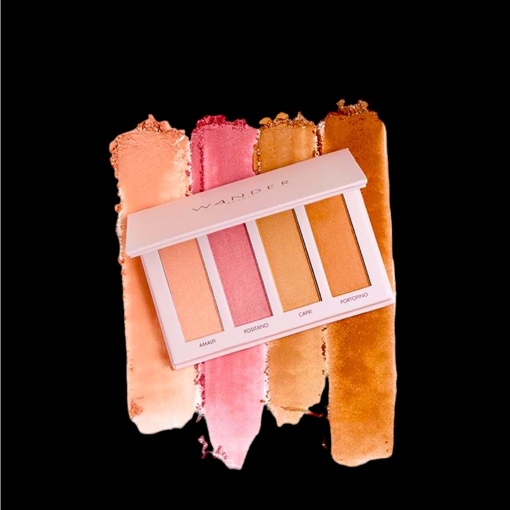 Wander Beauty Riviera blush, and bronzer palette